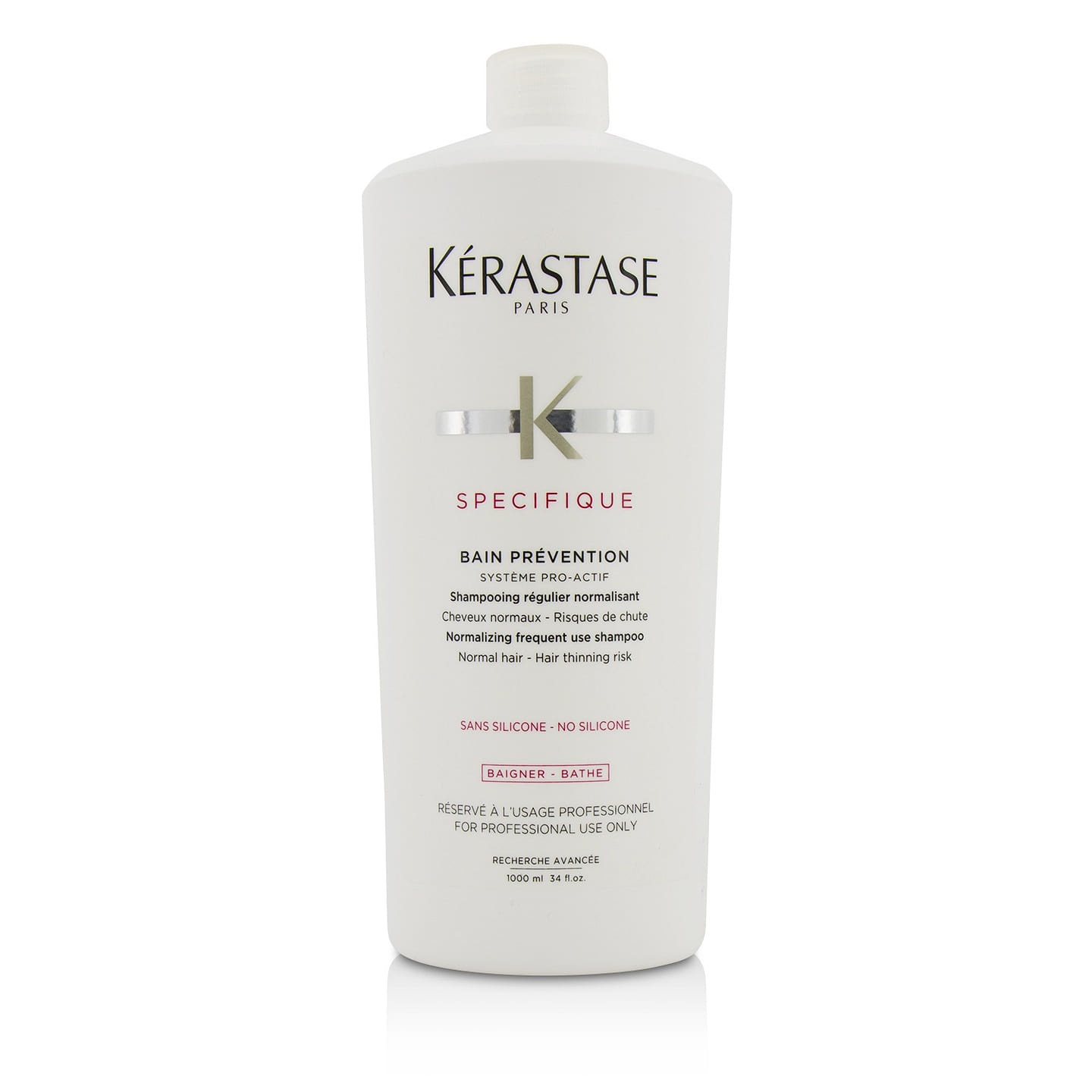 Kerastase Specifique Bain Prevention Normalizing Frequent Use Shampoo (Normal Hair - Hair Thinning Risk) E1923601 1000 ml(ミリリットル)