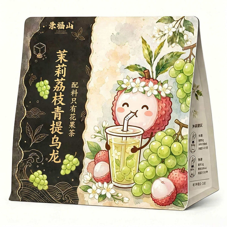 Jasmine Lychee Green Grape Oolong Tea 100g 100 g