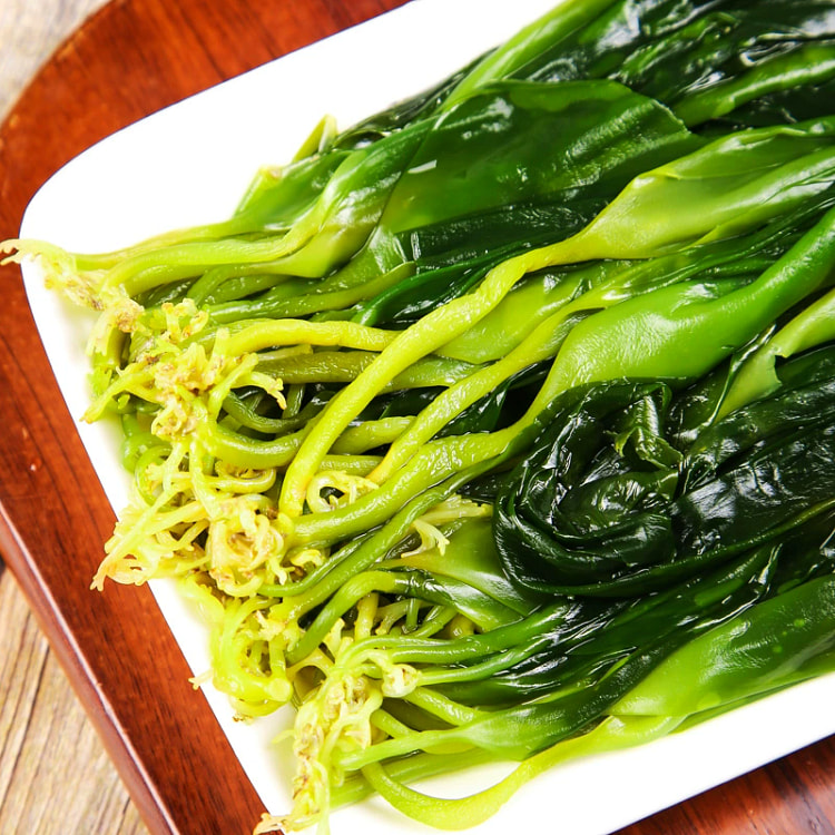 Fresh and bright kelp sprouts are tender non-premium fresh sprouts hot pot 