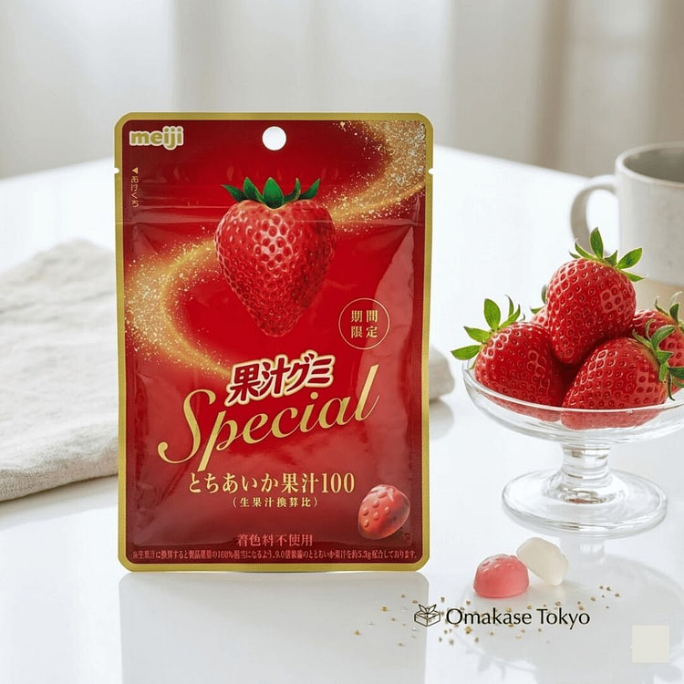 明治草莓果汁弹力软糖