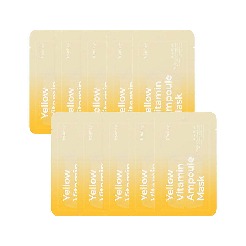 Freemay’s Yellow Vitamin Ampoule Mask 10 Pack 1 each