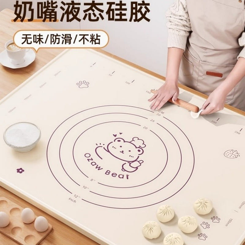 Silicone dough kneading mat food grade thick mediu 1 each