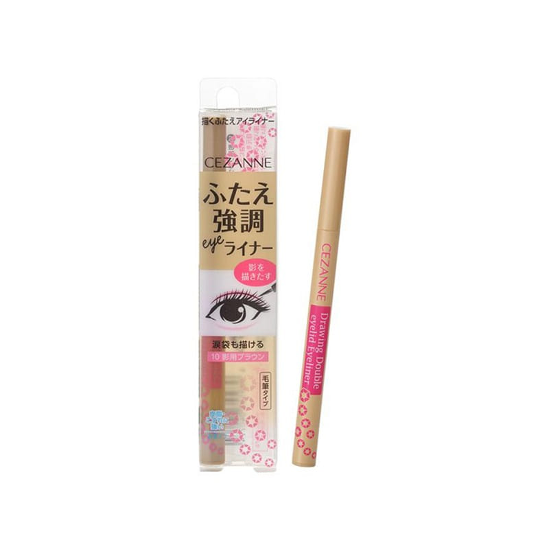 CEZANNE Double Eyelid Eyeliner 10 Brown 0.5ml 1 each