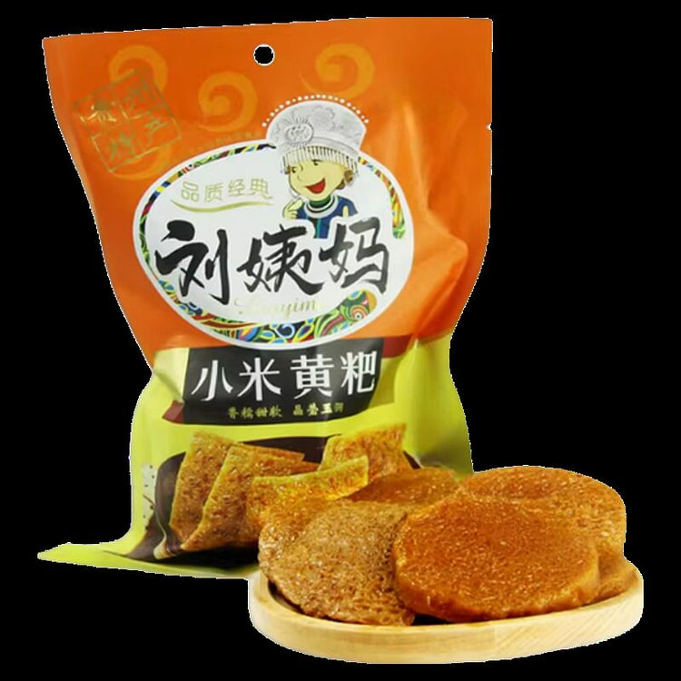刘姨妈黄粑竹叶粑特产年糕小米味300g*1袋