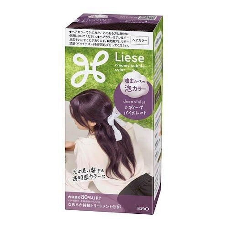 花王Liese 泡沫染发剂 深紫罗兰色 115ml 1 盒