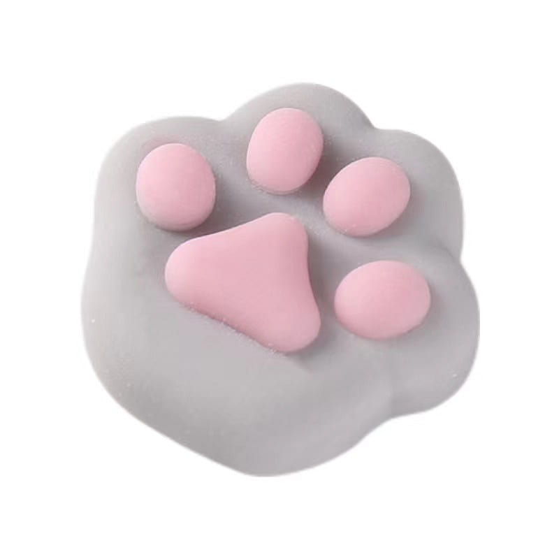 Decompress Goo Cute Cat Claw-Gray Squishy 1 each