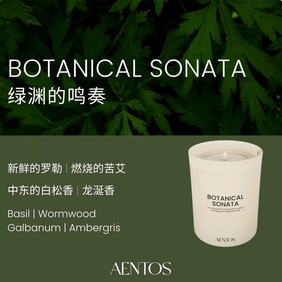 AENTOS SCENTED CANDLE BOTANICAL SONATA 200 g
