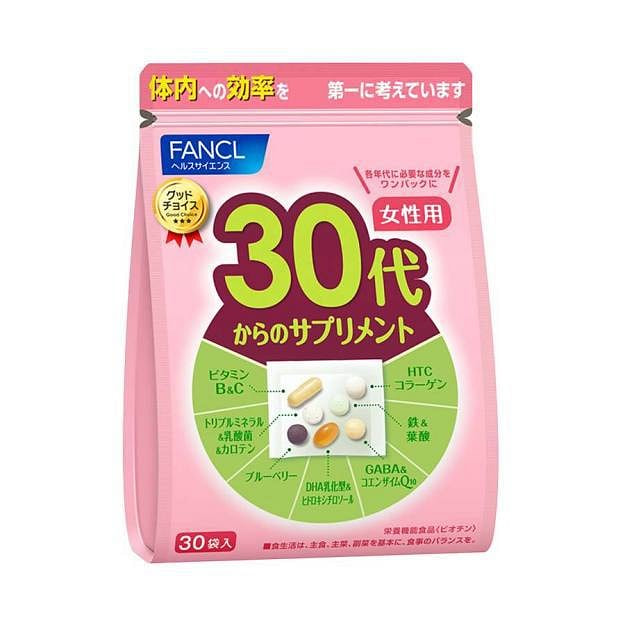 【日本直邮】FANCL女性30代八合一综合维生素 1 个