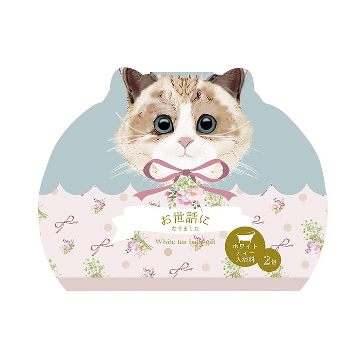 虹雅堂 巧克力萌趣猫咪入浴剂 2包