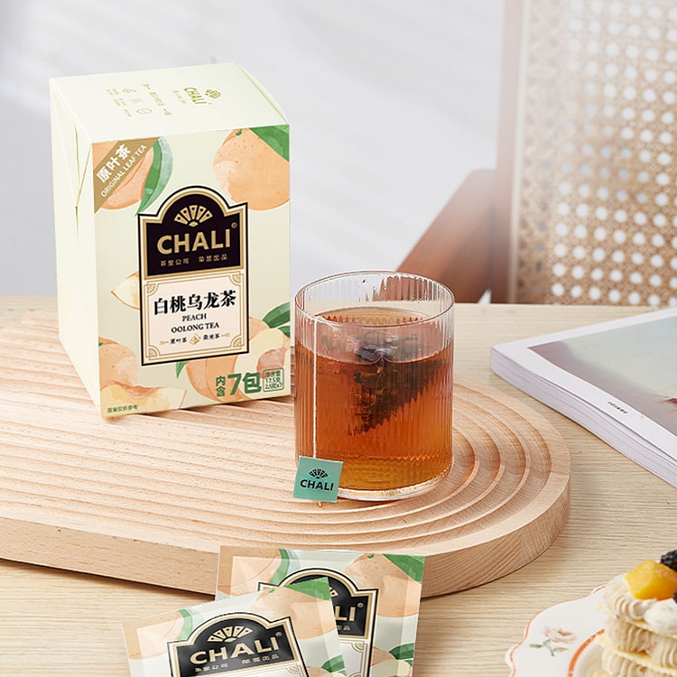 【CHALI】白桃乌龙茶包 7包1盒 果香茶香 17.5 克