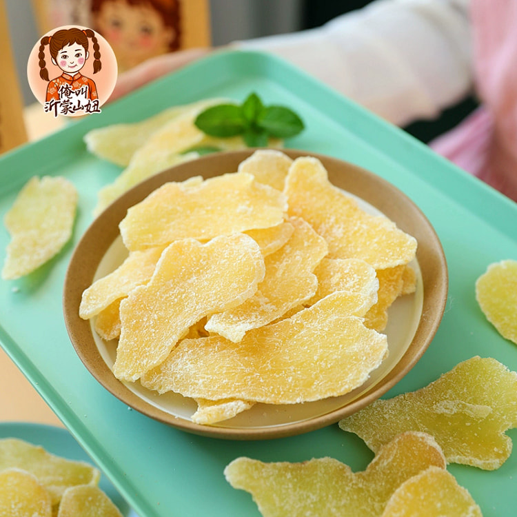 山妞糖姜片沂蒙特产姜糖片蜂蜜姜片驱寒暖胃泡茶即食零食250g*1袋