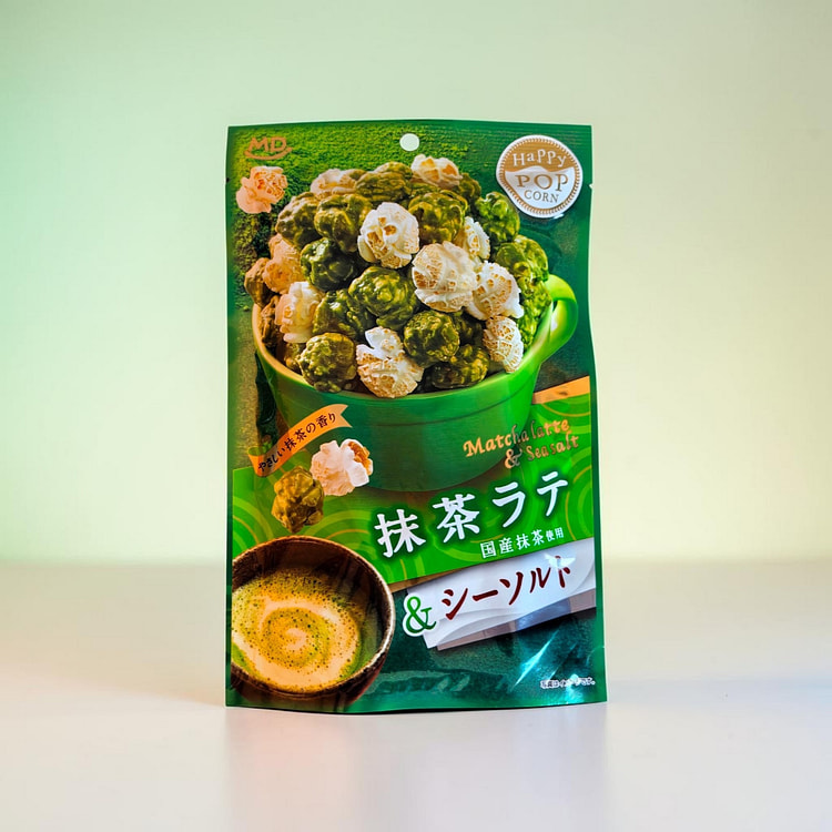 HAPPY JAPANESE POP CORN MATCHA LATTE & SEA SALT 45 g