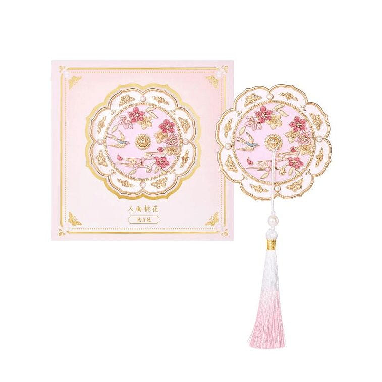 Face Peach Blossom Portable Mirror 7.8cm 1 box