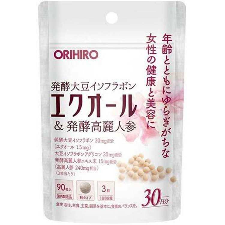 オリヒロ エクオール＆発酵高麗人参 90粒/1