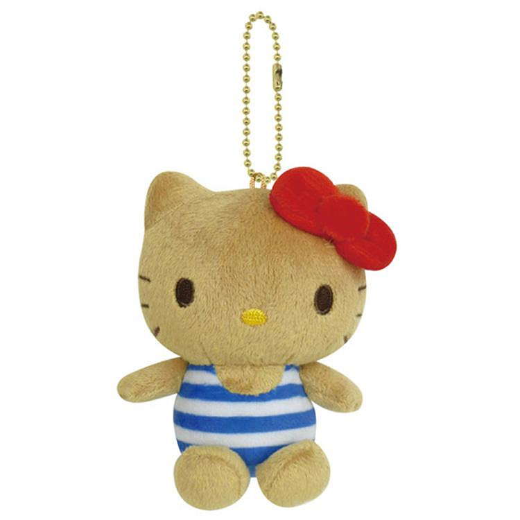 三丽鸥 黄色条纹毛绒挂件 Hello Kitty 1 份