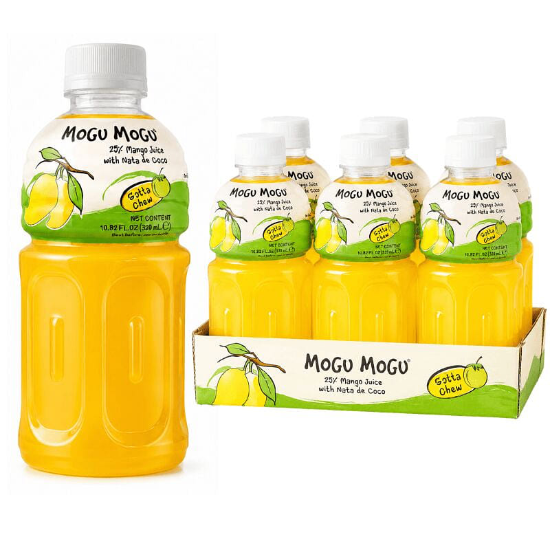 Mogu Mogu Mango Nata de Coco 10.8 oz 6 bottle