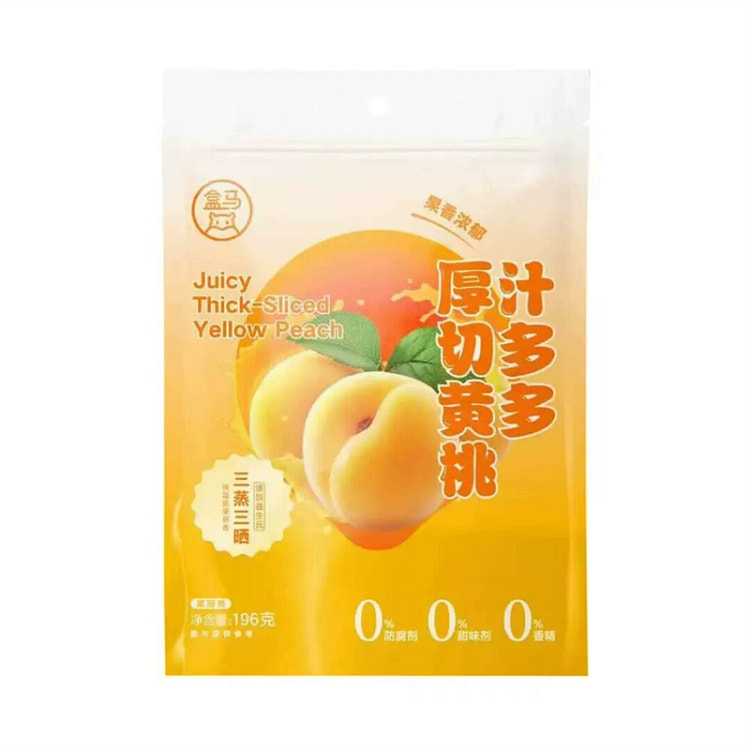 汁多多厚切黄桃196g*1袋