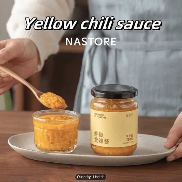 Fresh Yellow Chili Sauce, Seasonal Fresh chilies 210 g