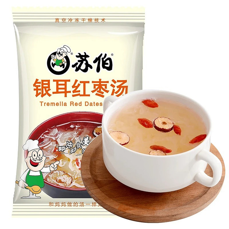 苏伯 银耳羹红枣枸杞汤 冲泡即食免煮速食 15g 1 包