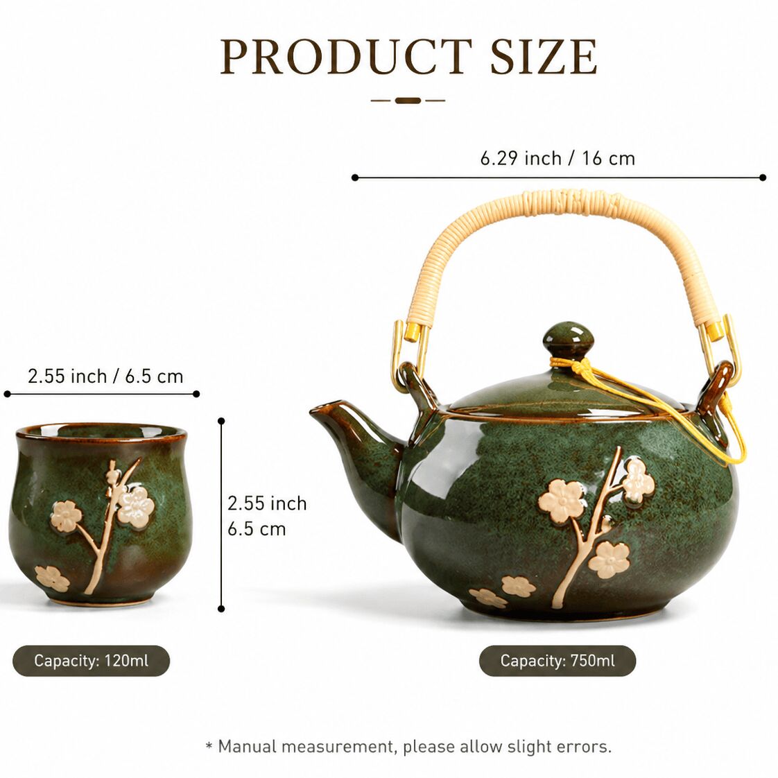 Get Luxury Ceramic Tea Set Gift Box for 6 Delivered | Weee! Asian