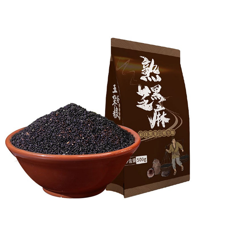 【邹有才】正宗黑芝麻炒熟 即食 农家自产新货
