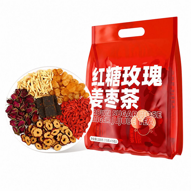 Brown Sugar Rose Ginger Jujube Herbal Tea 225 g