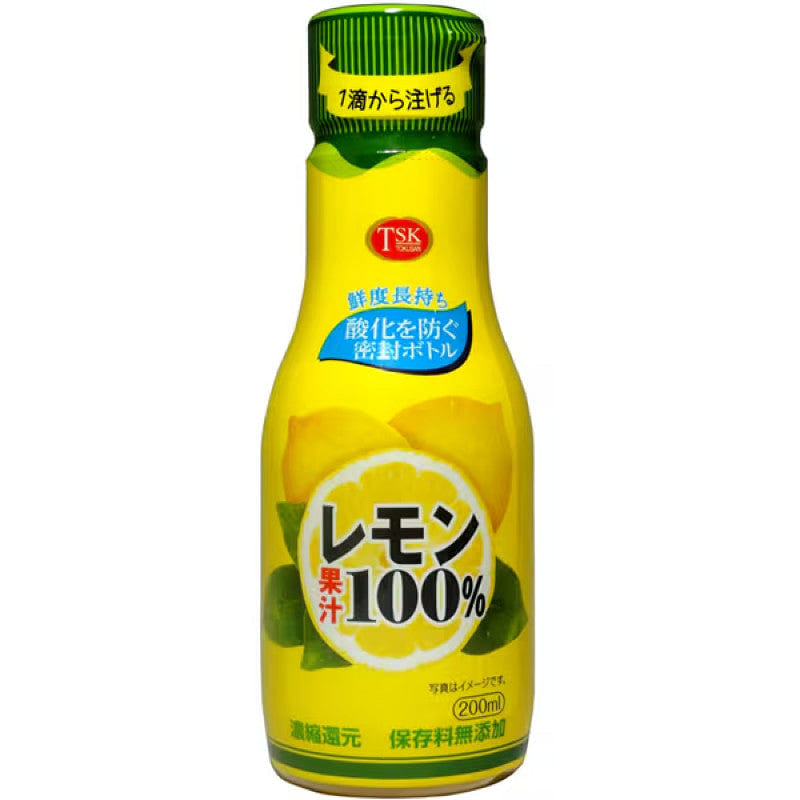 Tokushima Sangyo Lemon Juice 100%, Sealed 200ml 1 each