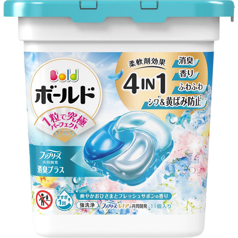 P&G Bold 4D Laundry Detergent Gel Ball Blue 11p 1 count