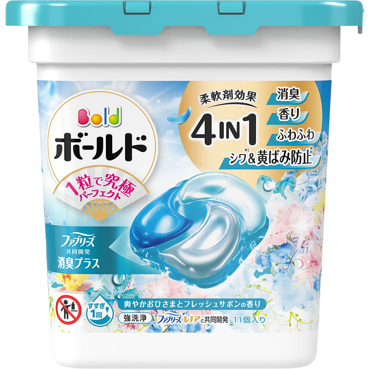 P&G Bold 4D Laundry Detergent Gel Ball Blue 11p 1 count