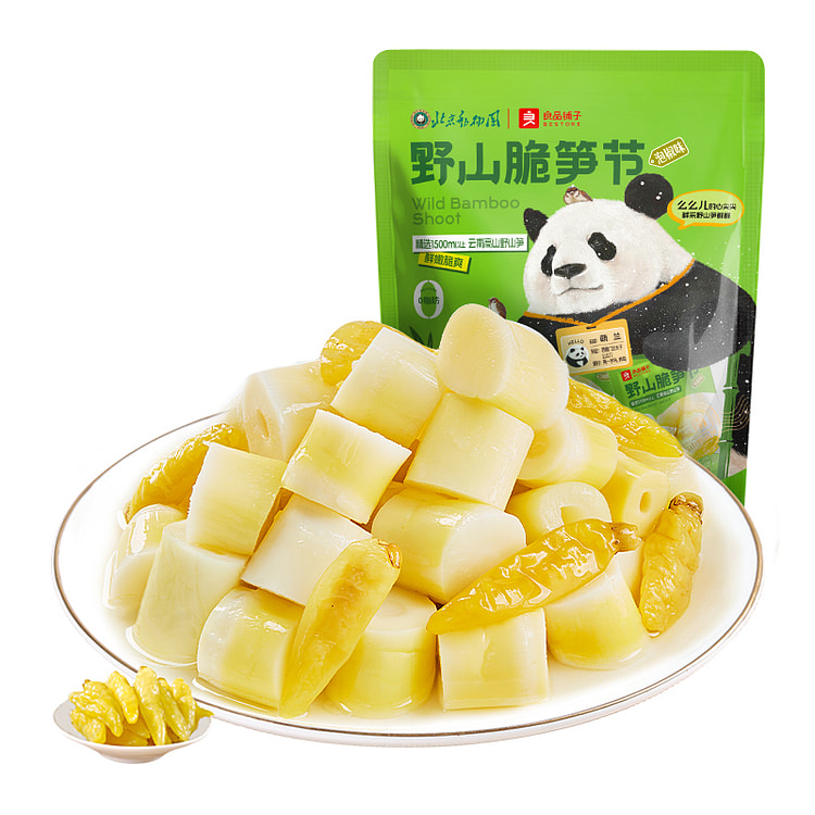 Liangpinpuzi Crispy Bamboo Shoots Festival Instant Bamboo Shoots Snacks, Ca