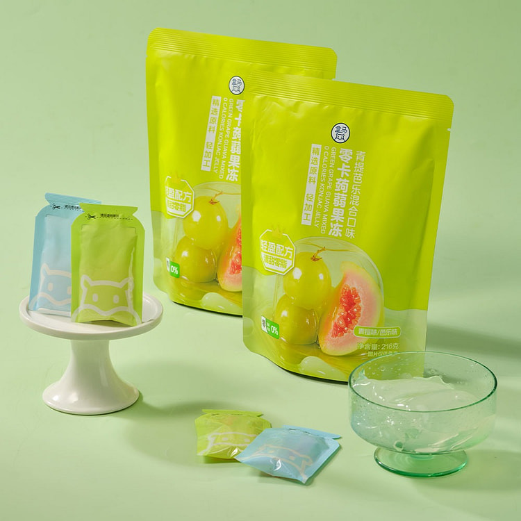 Konjac Jelly (Green Grape Flavor + Guava Flavor)