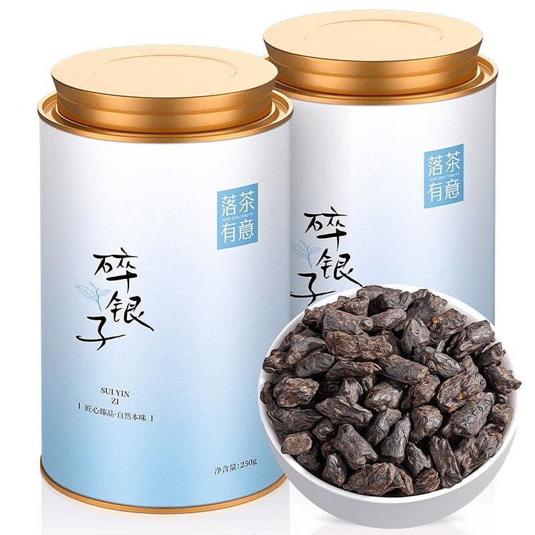 落花有意 碎银子普洱茶熟茶茶叶250g 250 克