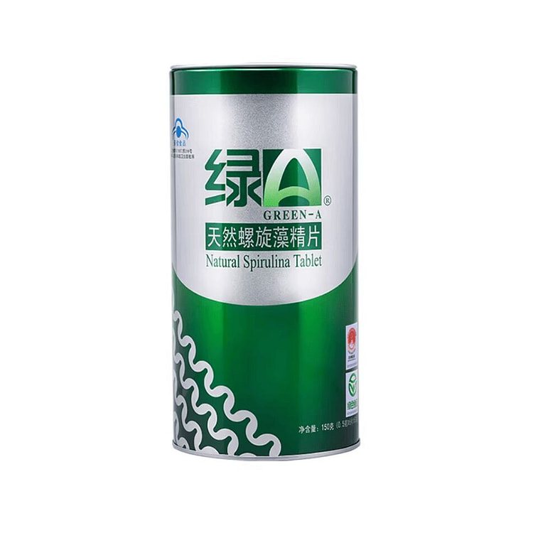 绿A天然螺旋藻精片300粒 1 罐
