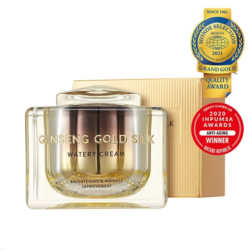 GINSENG  SILK WATERY CREAM 60g2個 Nature Republic Ginseng Gold Silk Cream | DODO SKIN – DODOSKIN