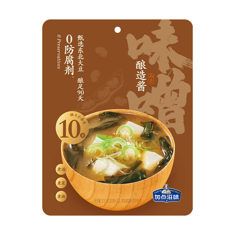 加点滋味日式味噌汤速食汤底10包200g