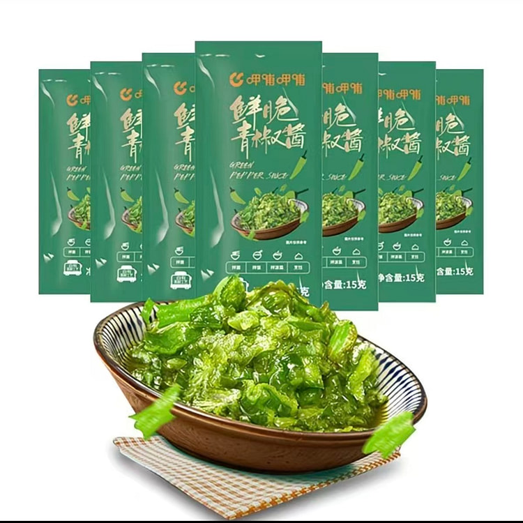 Xia Bu Fresh Crispy Green Pepper Sauce 15g*10 150 g