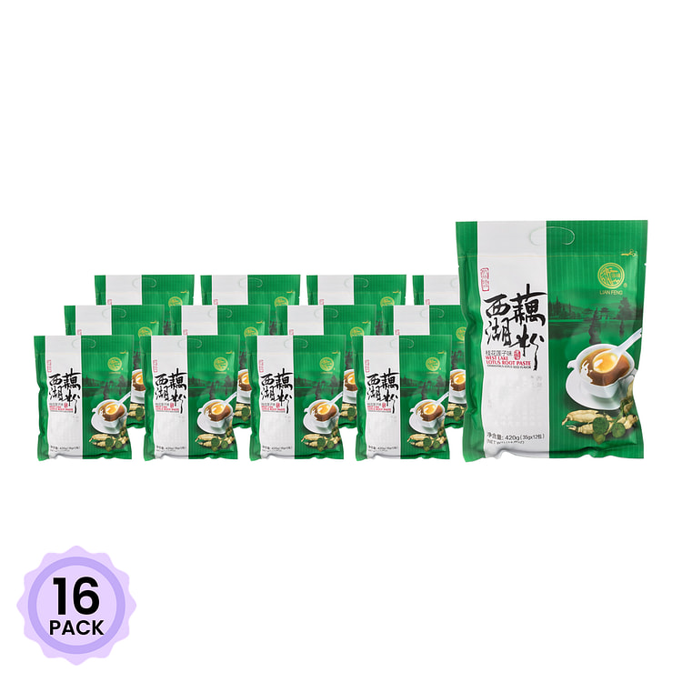 西湖藕粉 桂花莲子味 内含12小包 420 克*16 包