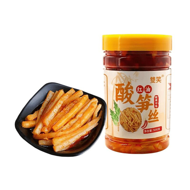 Red oil pickled bamboo shoot strips 500g * 1 1 can