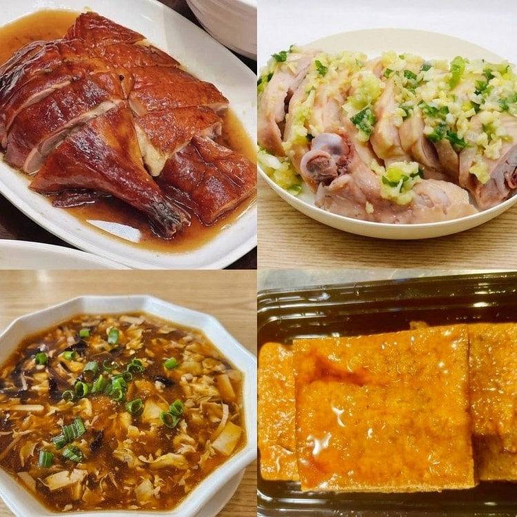 超值套餐 半只烧鸭+葱油鸡腿+卤水豆腐2p+酸辣汤 1 份