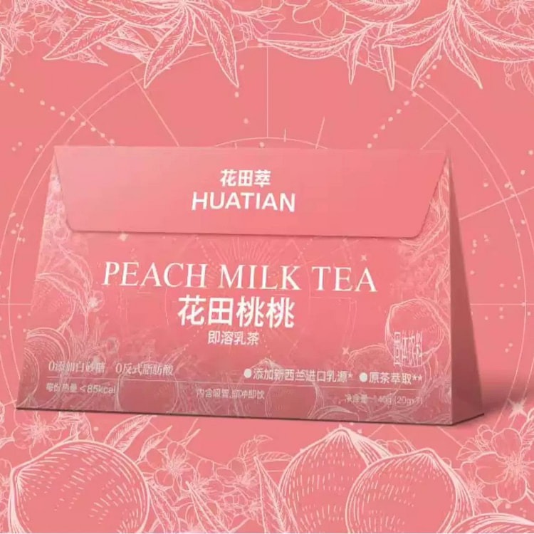 peach spread milk tea