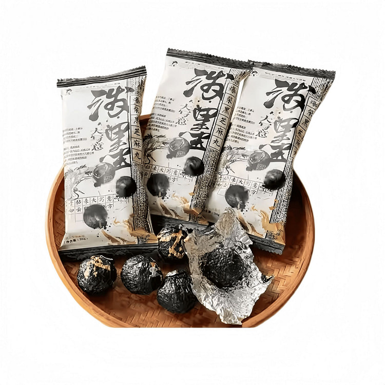 爆浆黑芝麻丸酥脆黑芝麻流心解馋小零食30g*10包 300 克