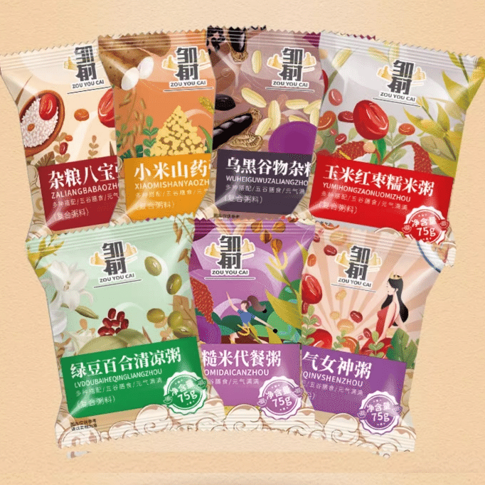 Zou Youcai 7-Day Porridge Rice Raw Brown Rice Nutritious Porridge Rice 525 g