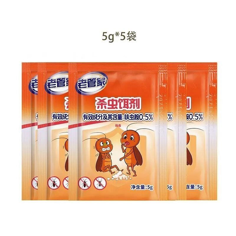 Lao Guan Jia Cockroach-Killing Bait (5 Packs) 1 each