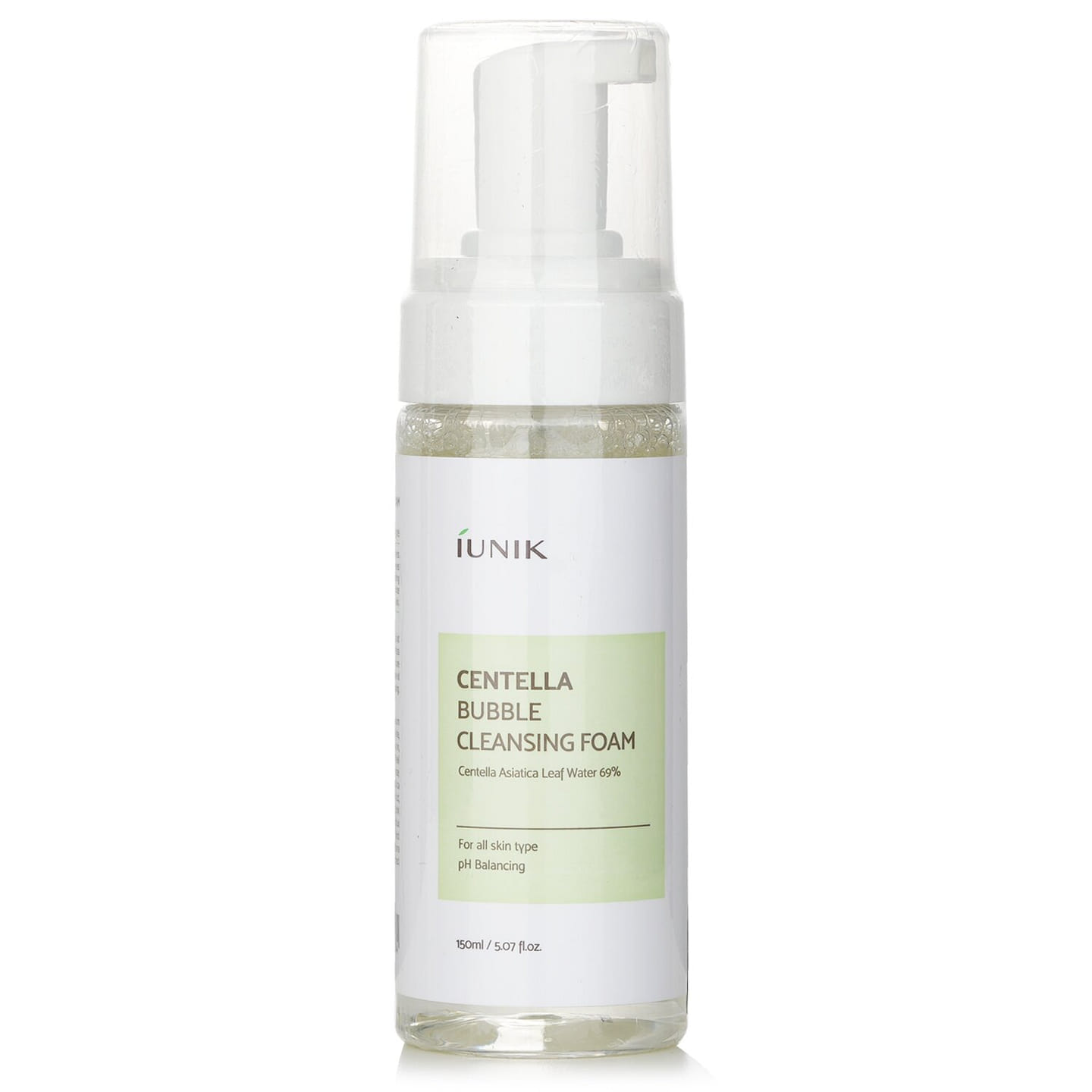 iUNIK Centella Asiatic Foam Cleansing Foam – suitable for all skin types 150ml/5.07oz 150 ml