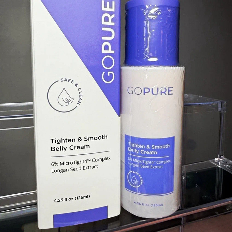 GoPure Belly Cream Tightening & Smoothing 4.25oz 1 pack