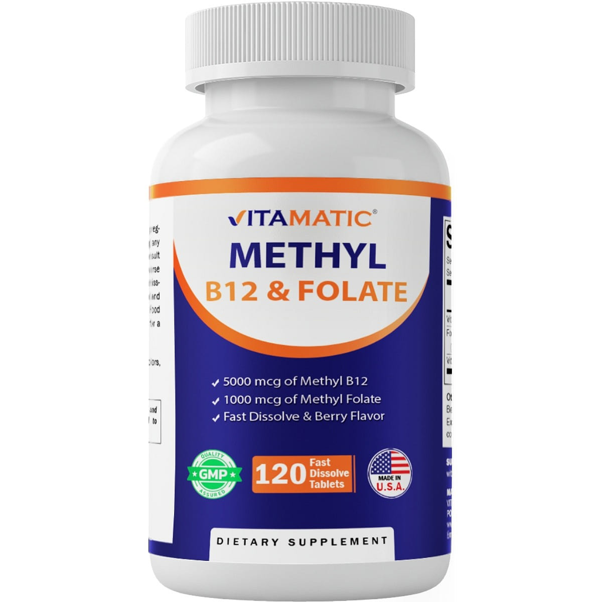 Methyl Folate & Pyridoxal 5 Phosphate 120Tablets 1 個