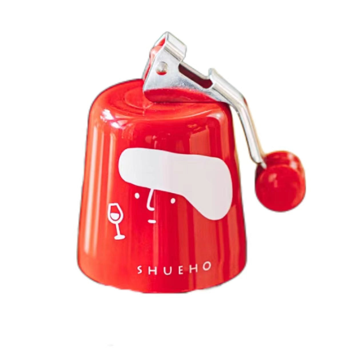 Wine Bottle Stopper Champagne Bottle Cap Seal Universal Bottle Stopper-Red 1 each
