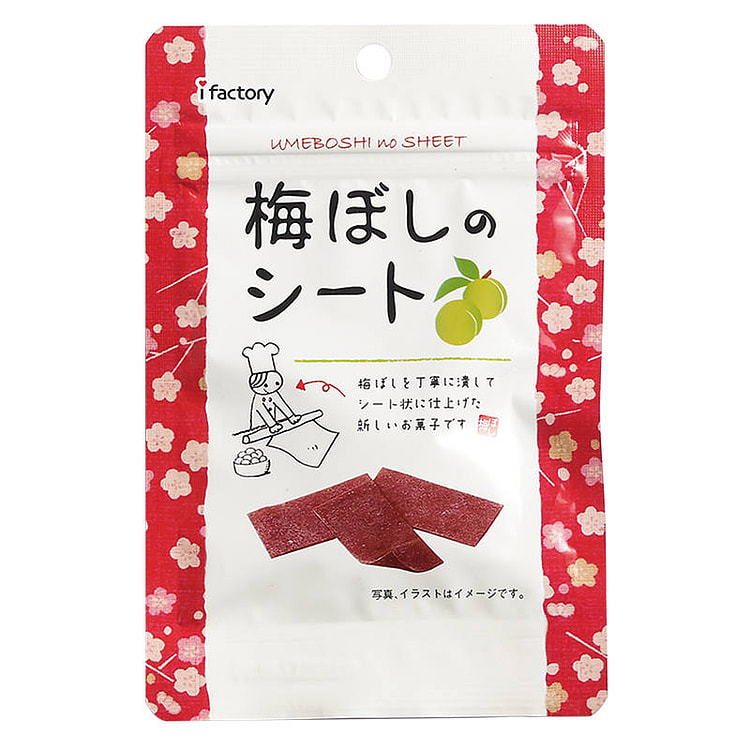 i factory Umeboshi Sheet (Plum Snack Sheets) 14g