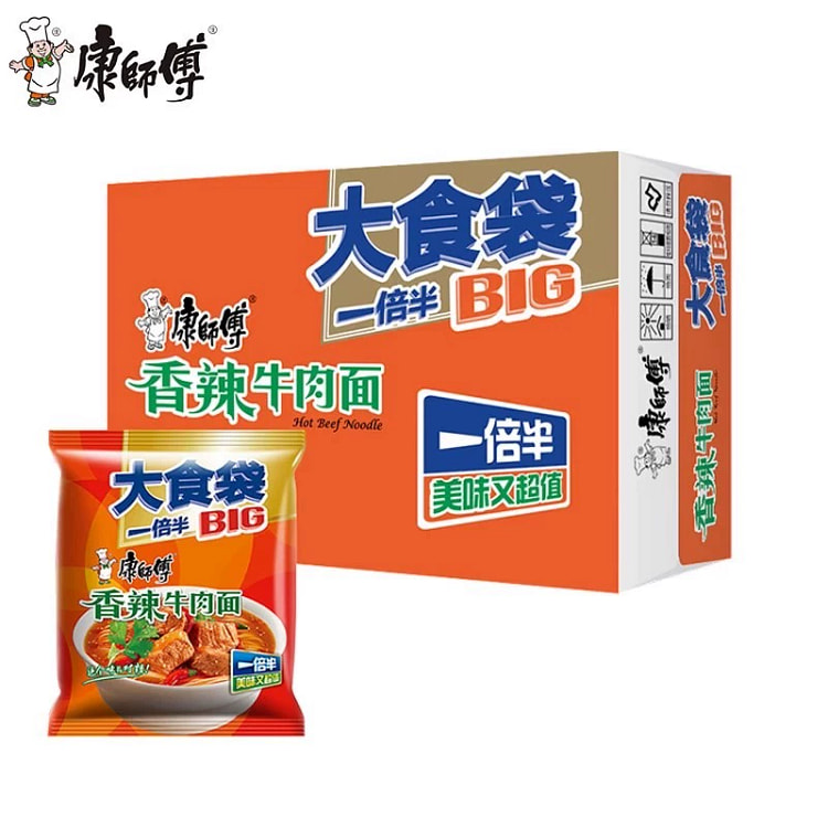 康师傅大食袋香辣牛肉面*1袋