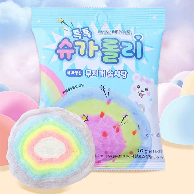 YEM牌彩虹棉花糖跳跳糖10g1袋 10 克